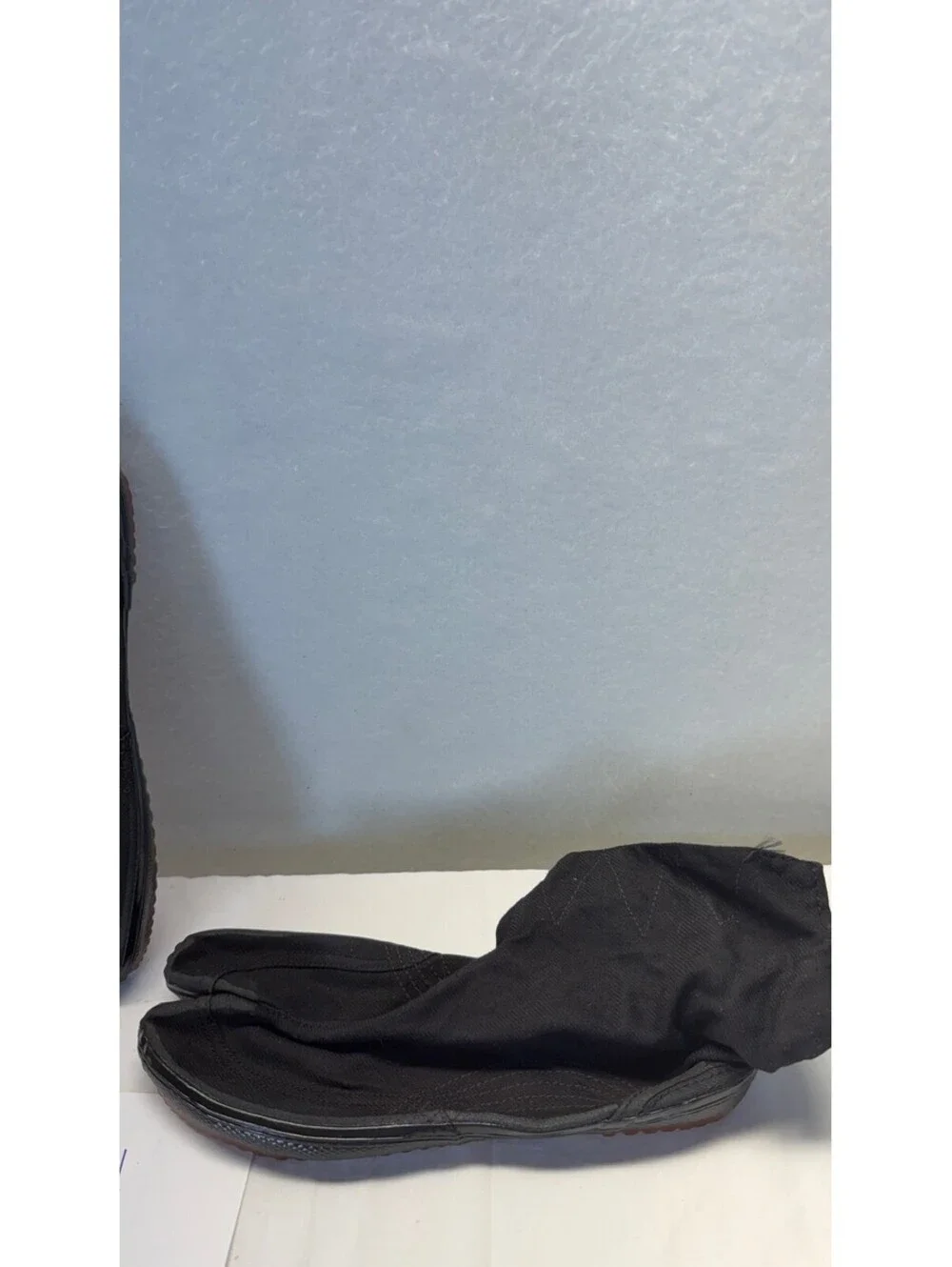 Traditional Japanese Jika-tabi Split-Toe Boots Black Size 240 Storage A-11